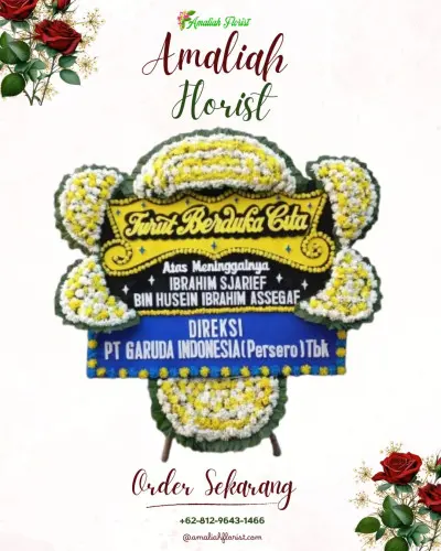 Papan Bunga Duka di Marga Sari