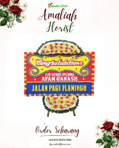 Bunga Papan Congratulation di Marga Sari